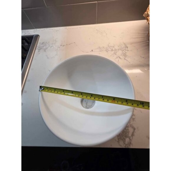 Vintage waffle style milk glass textured light cover - Picture 8 of 8